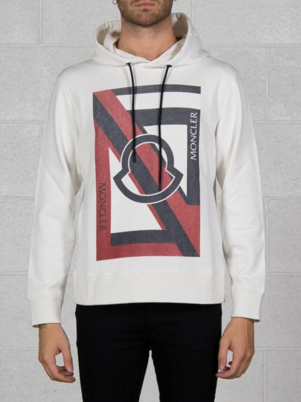 Moncler x Craig Green Logo Box Hoodie White | MSRP $795 | Rare Piece